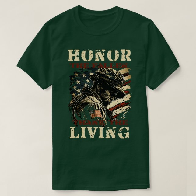 T-shirt Honneur Les Chute Merci Vivant (Design devant)