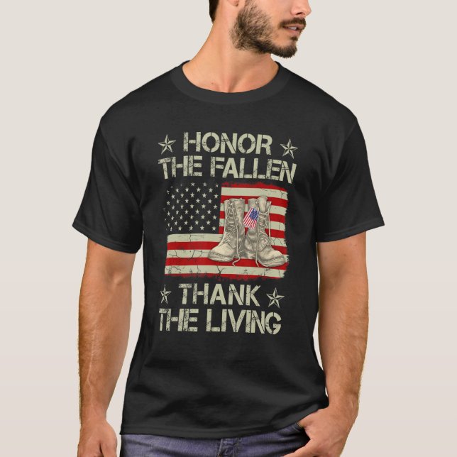 T-shirt Honneur Les Chute Merci Vivants Jour Des Vétérans  (Devant)