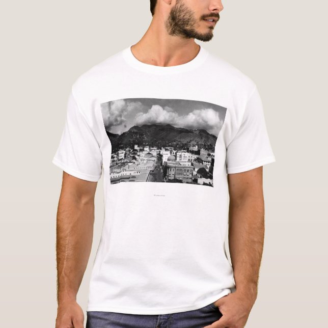 T-shirt Honolulu, ha - vue de ville Aloha de tour (Devant)