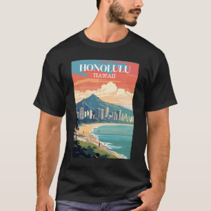 T-shirt Honolulu, Hawaii : Voyage Vintage