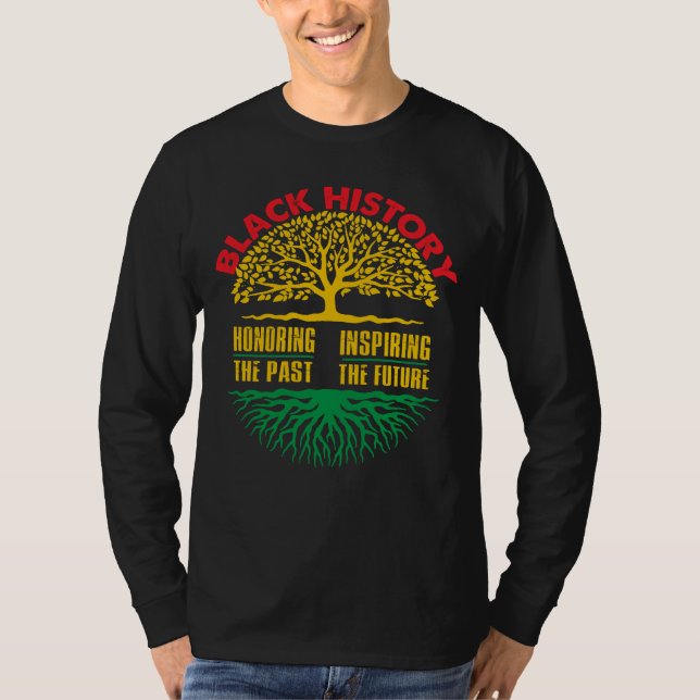 T-shirt Honorer le Mois de l'histoire des Noirs inspirant (Devant)