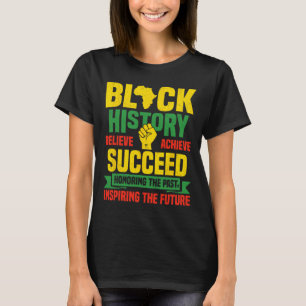 T-shirt Honorer le passé Inspirer les hommes femmes noirs
