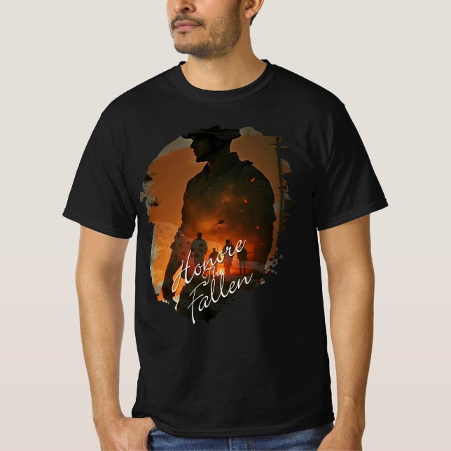 T-shirt Honorer les morts - Souvenez-vous de leur sacrific (Devant)