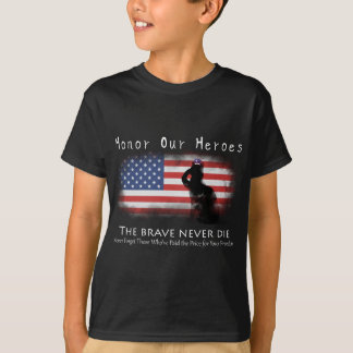T-shirt Honorez nos héros le Jour du Souvenir