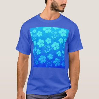 T-shirt Honu Hawaïen Et Hibiscus Triblend