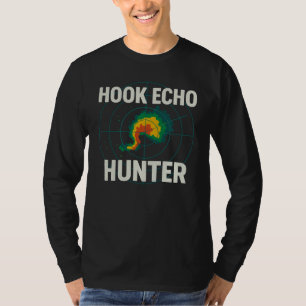 T-shirt Hook Echo Hunter   Tempête Chaser Radar Météo