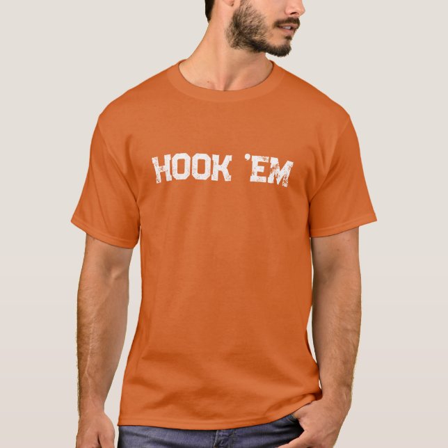 T-shirt Hook 'Em (Devant)