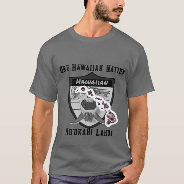 T-shirt Ho'okahi Lahui ou chemise d'une nation hawaïenne (Devant)