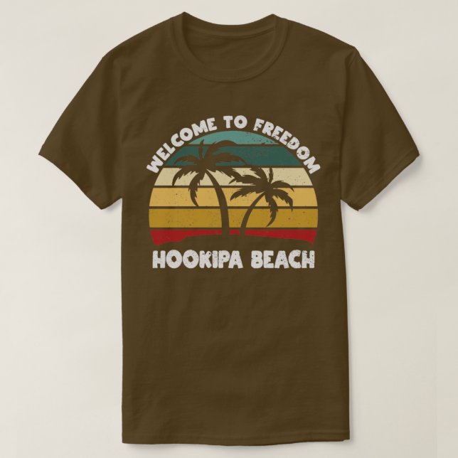 T-shirt Hookipa Beach Bienvenue à Summer Hawaii Tropical (Design devant)