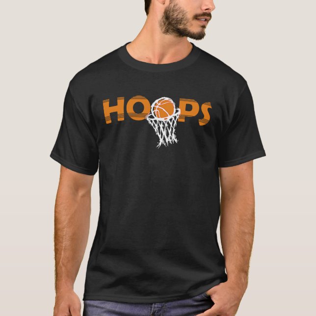T-shirt Hoops College March Basketball Madness Tournament  (Devant)