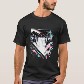 T-shirt Hoover Dam Nevada Esthétique des années 80 Art Viv