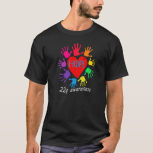 T-shirt HOPE 22q sensibilisation, syndrome de diGeorge, de