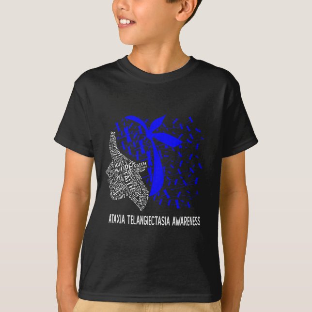 T-shirt Hope Combattre Ataxia Telangiectasia Sensibilisati (Devant)