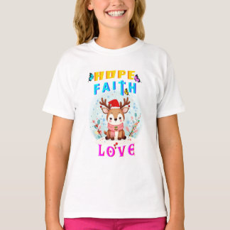 T-shirt Hope Faith Love