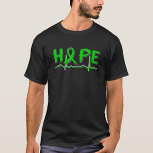 T-shirt Hope Green Ribbon Sensibilisation à la maladie rén