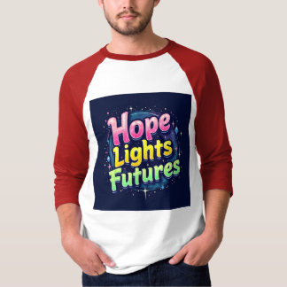 T-shirt Hope Lights Futures - Futuriste & Vibrant Sleeve