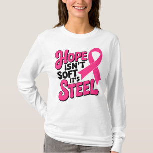 T-shirt HOPE Sensibilisation au cancer du sein Pink Ribbon