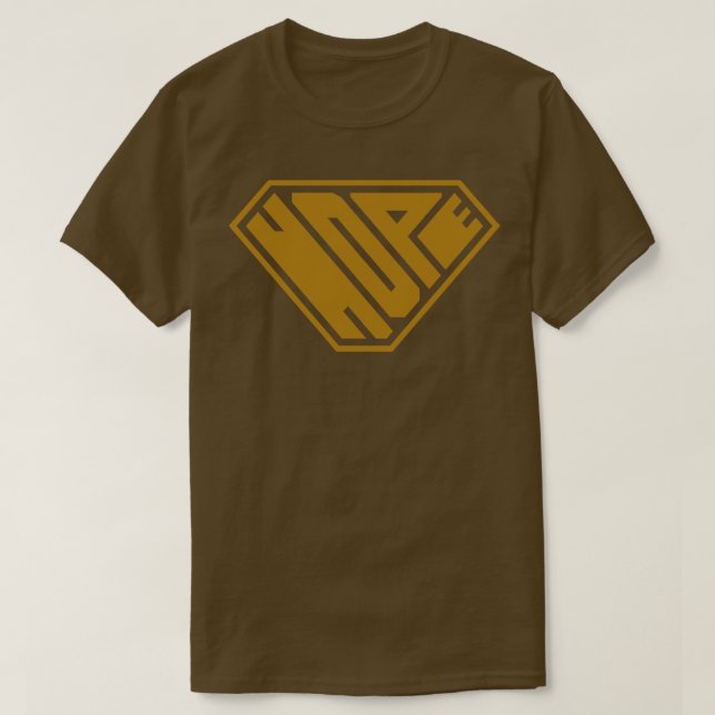 T-shirt Hope SuperEmpowered Gold (Design devant)