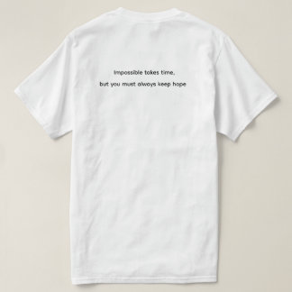 T-shirt Hope Takes Time – Inspirational Clock & Butterfly 