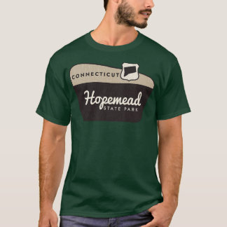 T-shirt Hopemead State Park Affiche de bienvenue Connectic