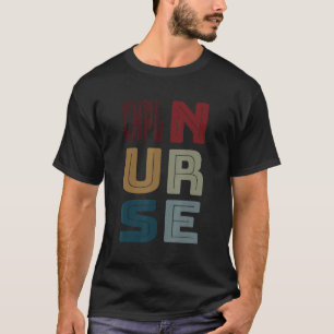 T-shirt Hôpital du certificat d'infirmière de la LPL et Vi
