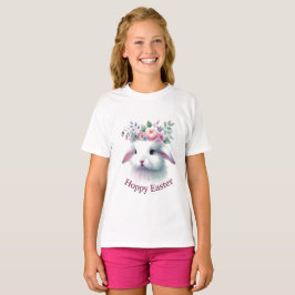 T - Shirt "Hoppy Easter" mit Sonnengesicht