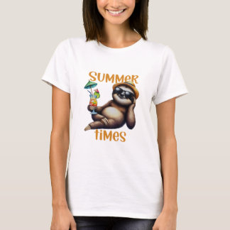 T-shirt Horaires d'été Sloth