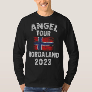 T-shirt Hordaland 2023 Angel Tour en Norvège avec Drapeau