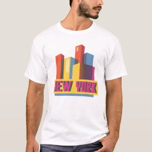 T-shirt Horizon au néon de New York City  