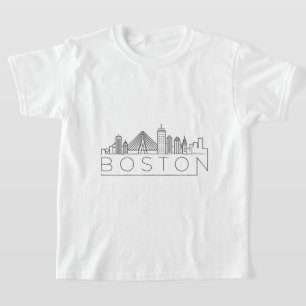 T-shirt Horizon de la ville de Boston, horizon de Boston m
