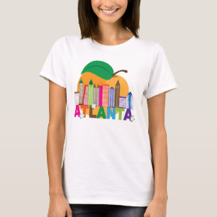 T-shirt Horizon de pêche d'Atlanta, la Géorgie  