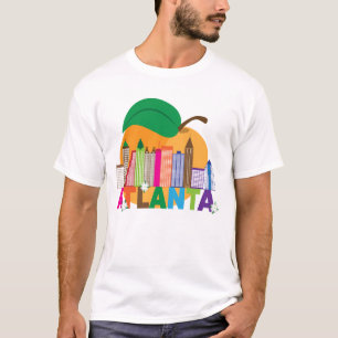 T-shirt Horizon de pêche d'Atlanta, la Géorgie
