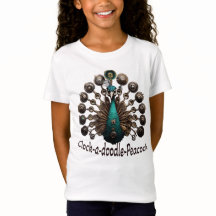 Horloge à doodle-Peacock