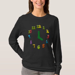 T-shirt Horloge animale Horloge temps d'enseignement Horlo