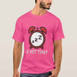 T-shirt Horloge d'alarme amusante Je frappais cet Humour d
