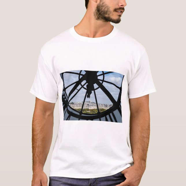 T-shirt Horloge géante en verre au Musée d'Orsay - Paris (Devant)