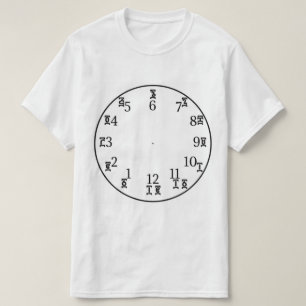 T-shirt Horloge horaire éthiopienne - Numéros Amhariques e