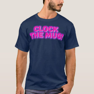 T-shirt Horloge Le Ventilateur De Glisser De Mug Rose