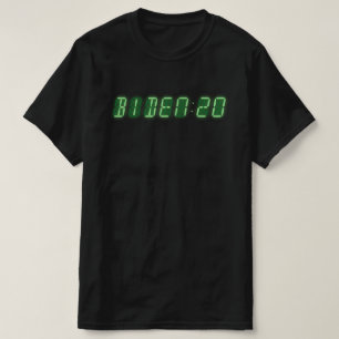 T-shirt Horloge numérique Joe Biden 2020