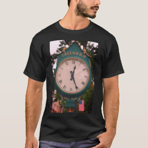 T-shirt Horloge postale de l'avenue Greenwich, Greenwich, 