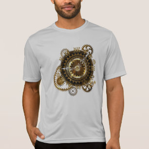 T-shirt Horloge Steampunk avec des engrenages anciens