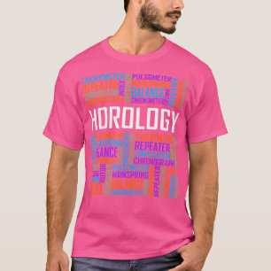 T-shirt Horologie Mots Horologiste Horloge Expert