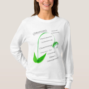 T-shirt Horoscope d'anniversaire portable Gemini