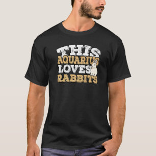 T-shirt Horoscope SIGNE Zodiaque Aquarius Aime Les Lapins