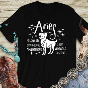T-shirt Horoscope Zodiac Aries Moderne
