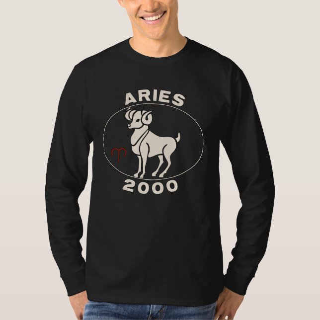 T-shirt Horoscope Zodiac Sign Ram Aries 2000 (Devant)