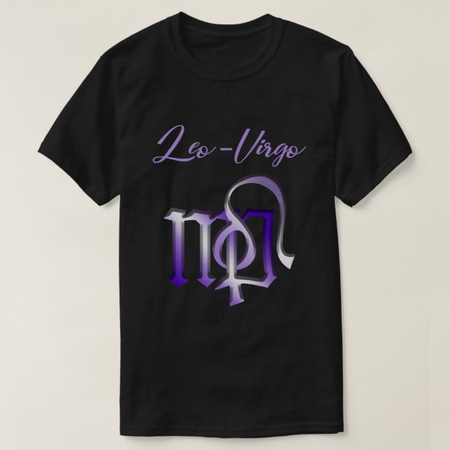 T-shirt Horoscope zodiaque Leo Virgo Cusp 1 (Design devant)
