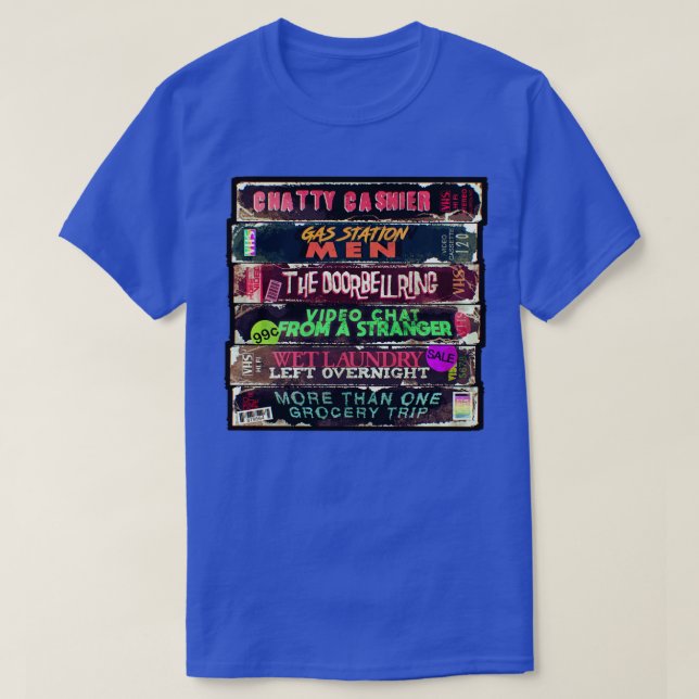 T-shirt Horreur adulte VHS (Design devant)
