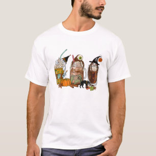 T-shirt Horreur café Latte Citrouille épice Halloween