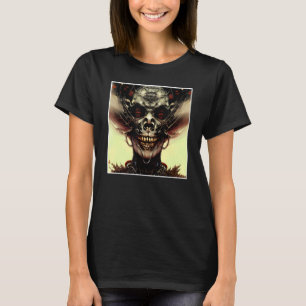 T-shirt Horreur crâne Nightmare Déplaisant Face Unique Di